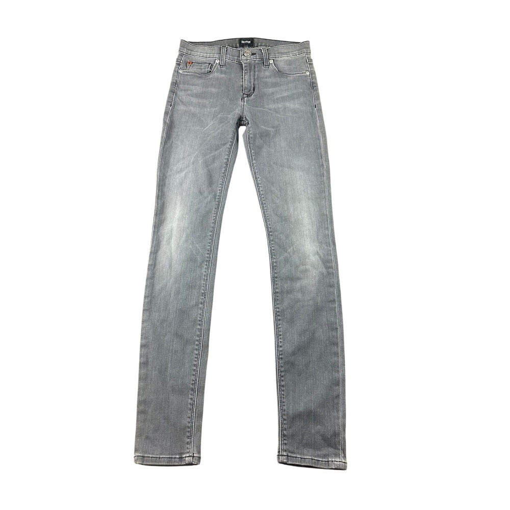 Hudson Nico Super Skinny Midrise Jeans Women 25 Gray Denim Streetwear WM407DIN